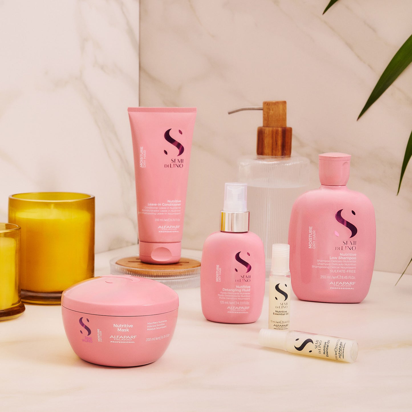 Set Semi di Lino Moisture / Nutritive Low Shampoo e Maschera