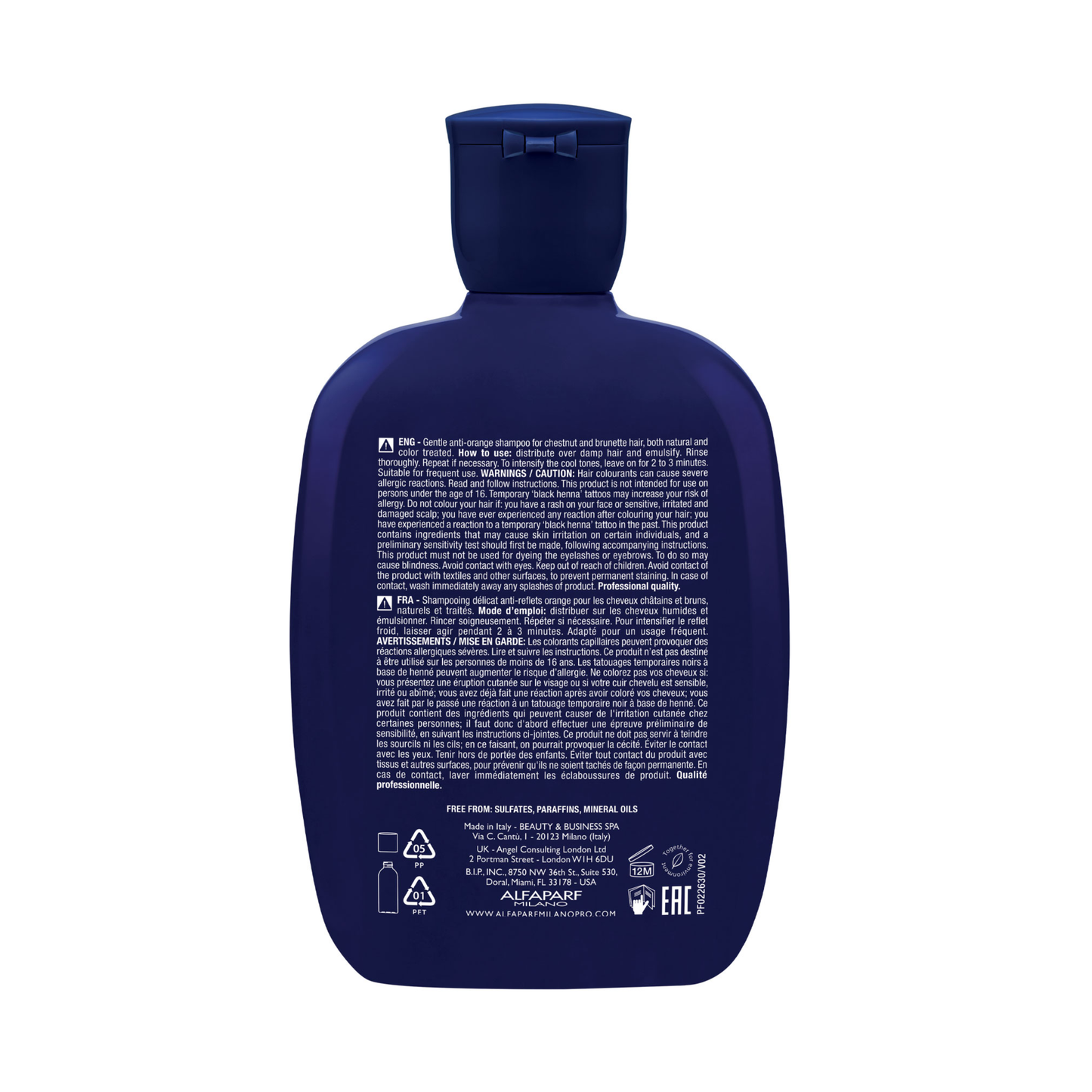 Semi di Lino / Anti-Orange Low Shampoo - Shampoo delicato anti-arancio per capelli castani e bruni 250ml