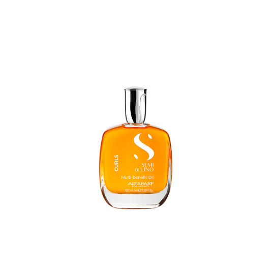Per Capelli ricci e ondulati.
Multi-Benefit Oil idrata, districa, definisce, illumina e protegge da calore e umidità, per concludere il trattamento Curl con un effetto Gloss. 
Idrata, districa, definisce, illumina e protegge dal calore,
Formula Vegan