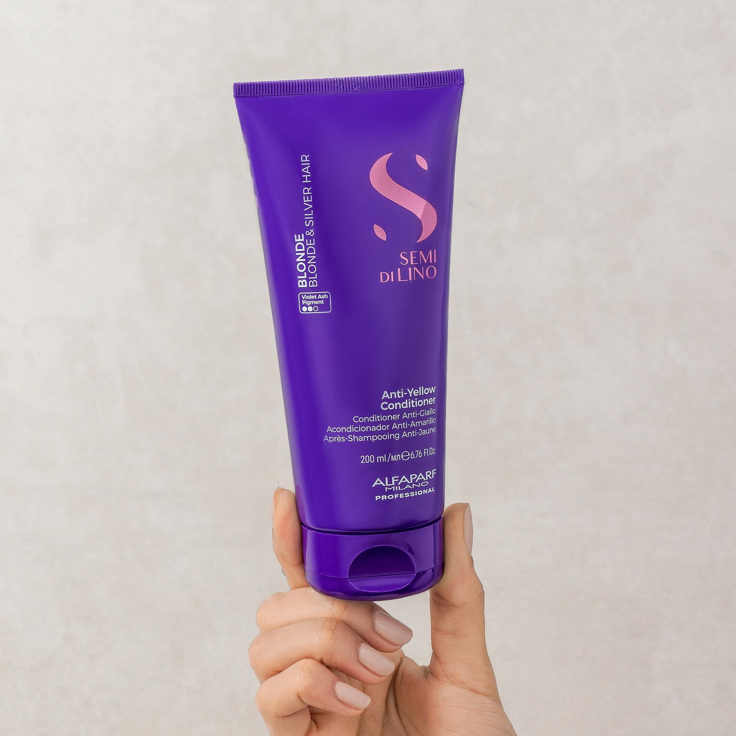 Semi di Lino / Anti-Yellow Conditioner - Conditioner anti-giallo per capelli biondi e silver