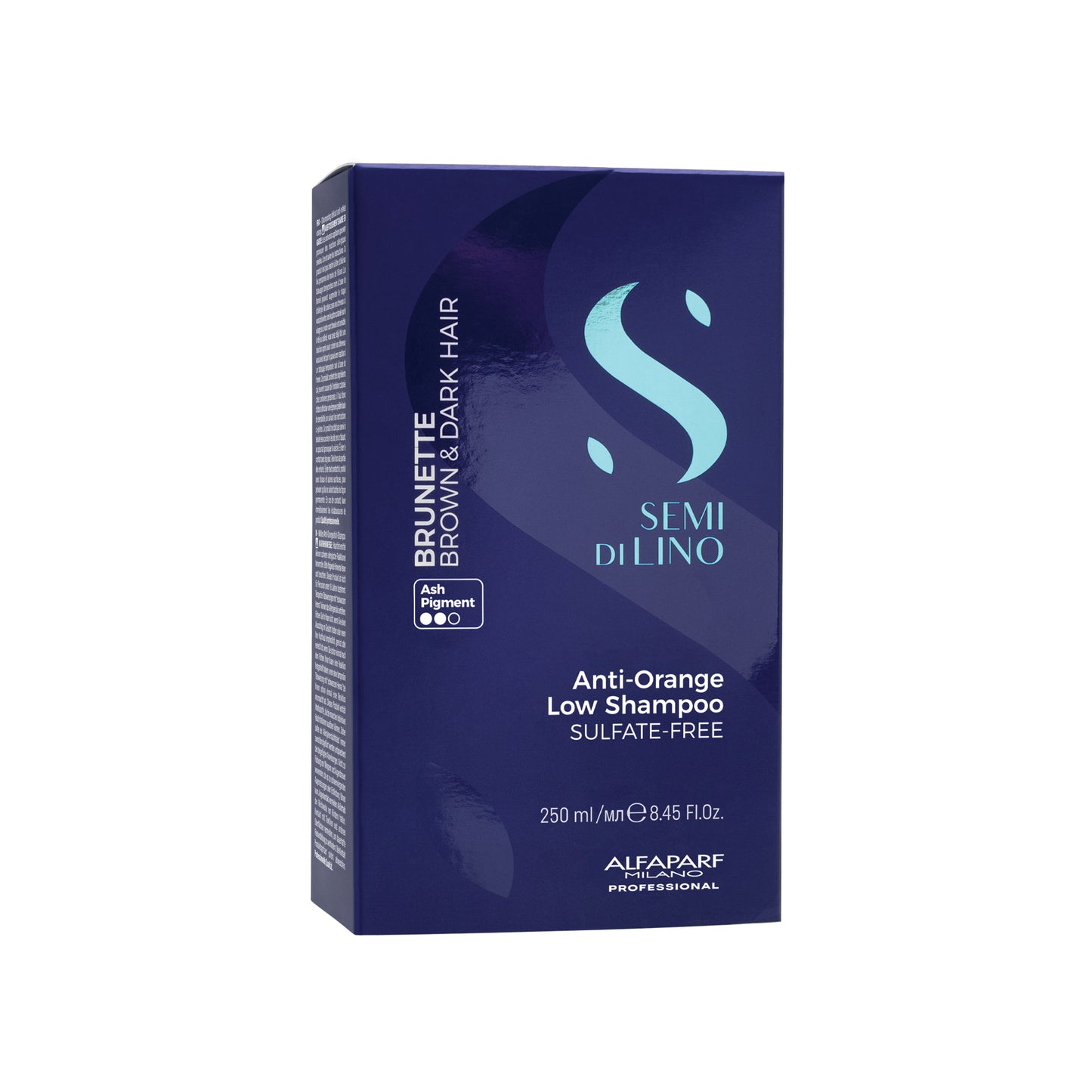 Semi di Lino / Anti-Orange Low Shampoo - Shampoo delicato anti-arancio per capelli castani e bruni 250ml