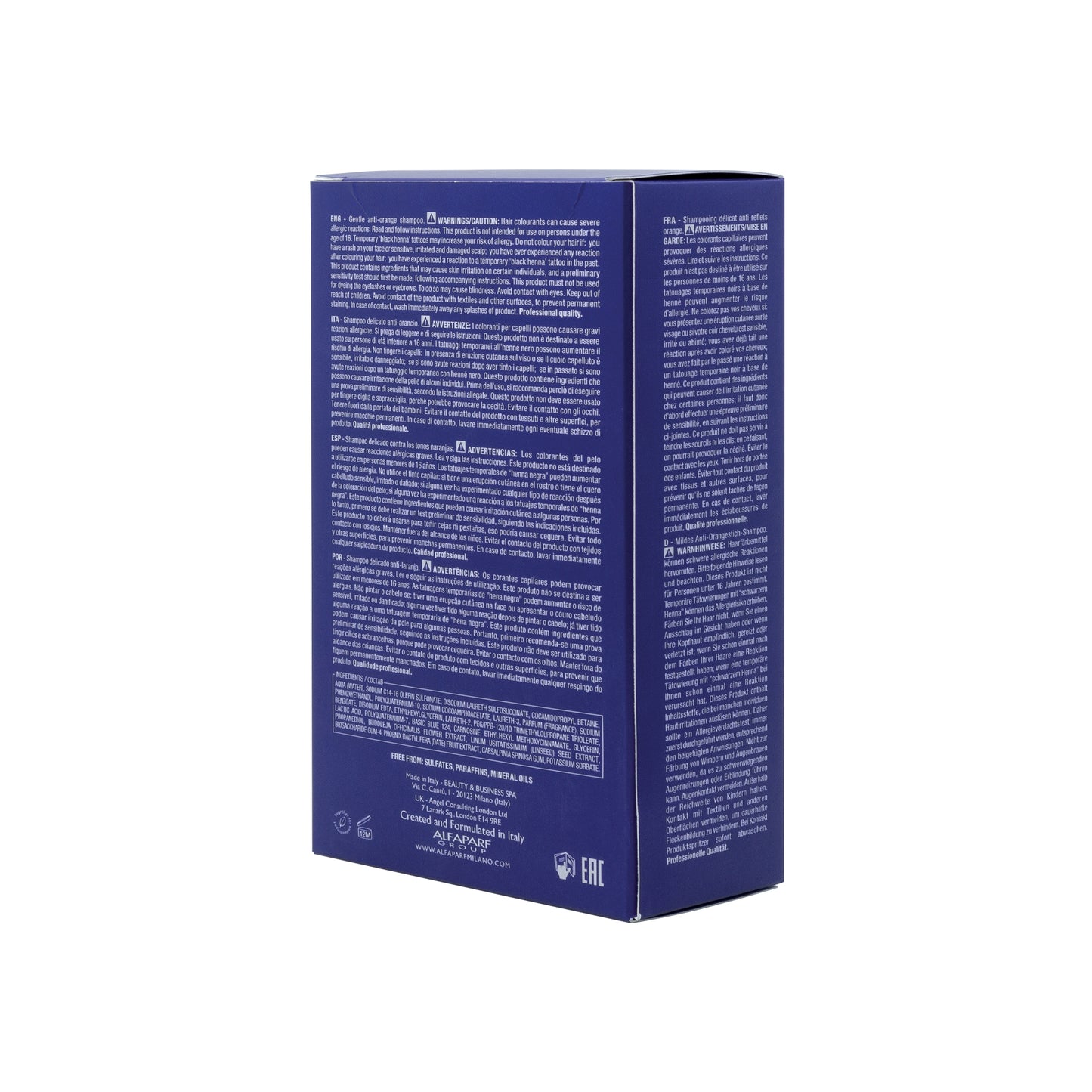 Semi di Lino / Anti-Orange Low Shampoo - Shampoo delicato anti-arancio per capelli castani e bruni 250ml