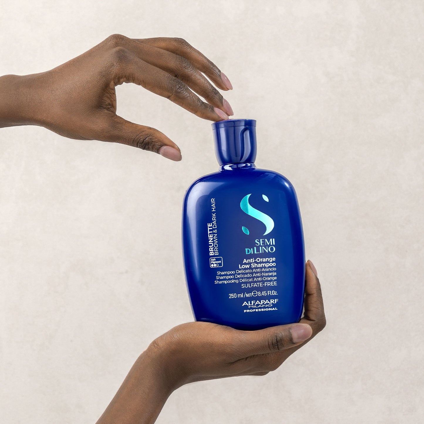 Semi di Lino / Anti-Orange Low Shampoo - Shampoo delicato anti-arancio per capelli castani e bruni 250ml