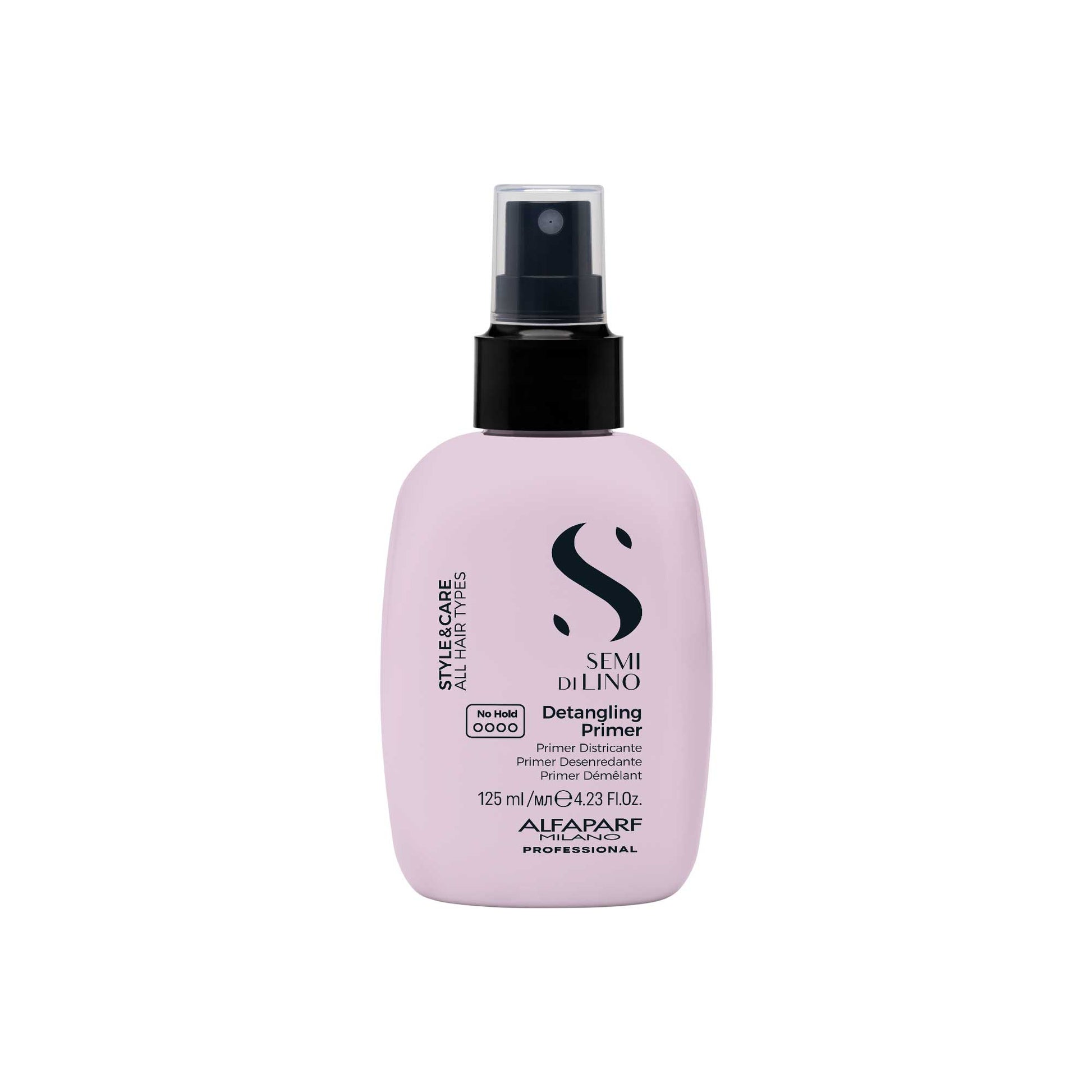 Detangling Primer  Per tutti i tipi di capelli. Districa e condiziona i capelli, riducendo l'effetto crespo e velocizzando l'asciugatura.
Protezione termica fino a 230°C. Formula vegan. Non appesantisce. Fragranza floreale e fruttata sviluppata per influire in modo positivo sull'umore.