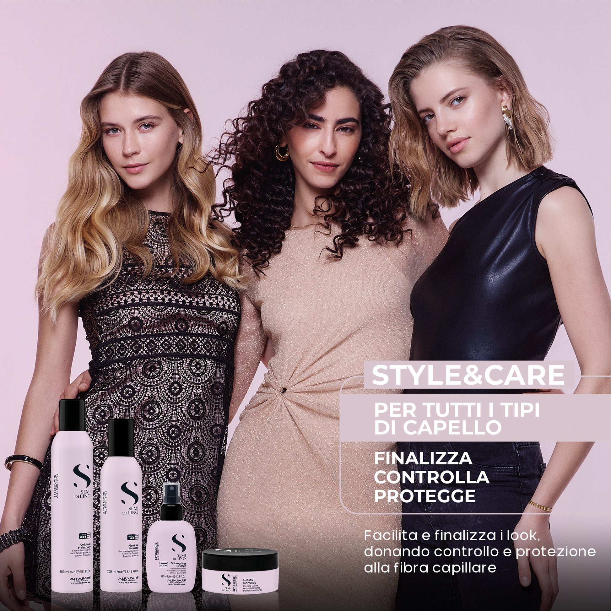Semi di Lino / Original Hairspray 300ml - Lacca spray illuminante a tenuta forte. Per tutti i tipi di capelli. Asseconda il movimento dei capelli e apporta lucentezza, senza appesantire.
Tenuta forte, utile per fissare naturalmente i raccolti più strutturati.