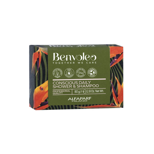 Benvoleo / Conscious Daily Shower&Shampoo - Shampoo doccia solido 80gr