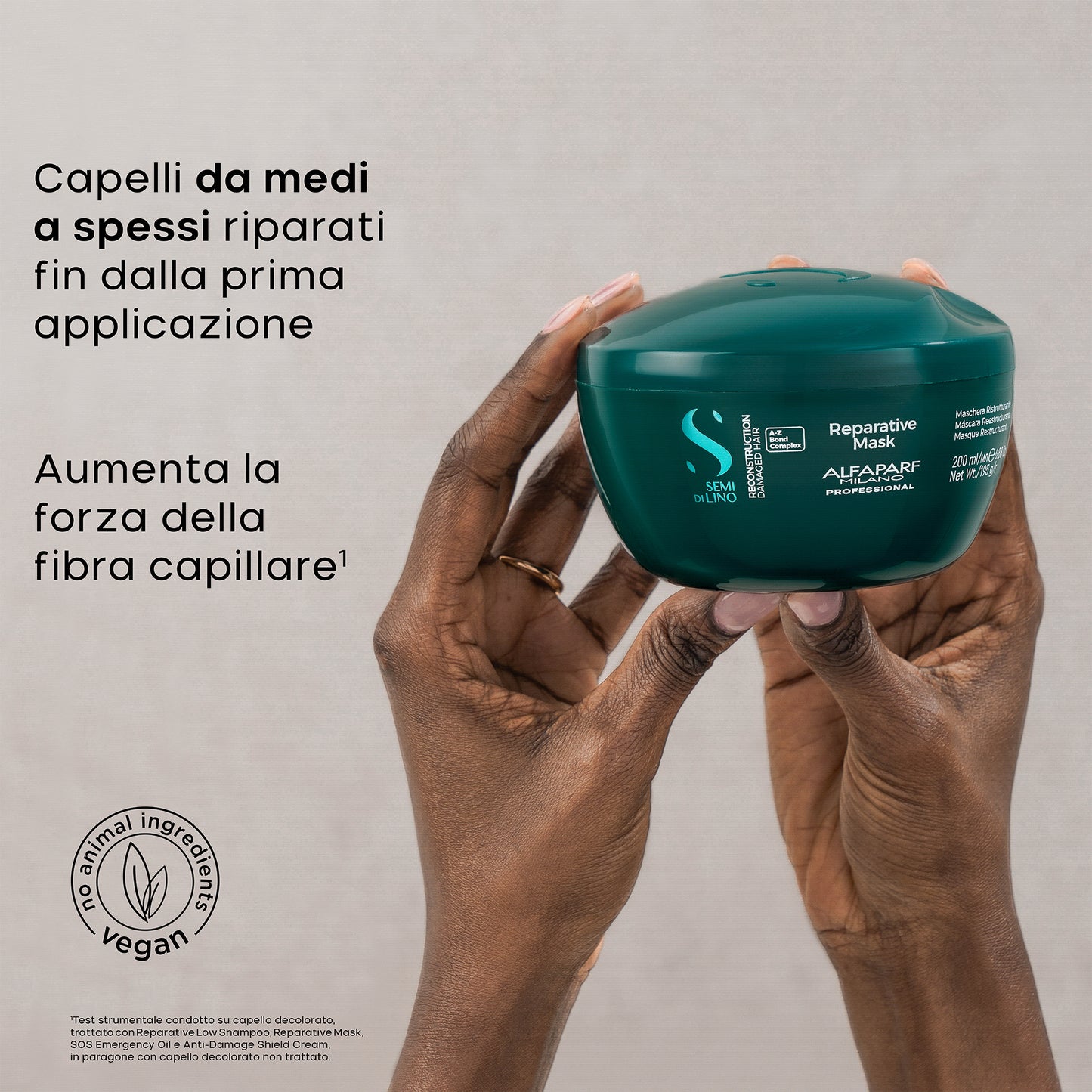 Semi di Lino / Reparative Mask - Maschera ristrutturante per capelli danneggiati da medi a spessi