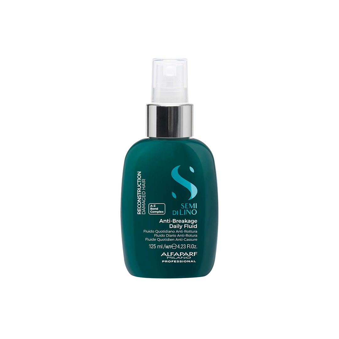 Anti-Breakage Daily Fluid facilita il processo di ricostruzione dei capelli fini danneggiati, sigillando le cuticole e creando un'efficace barriera protettiva attorno alla fibra capillare, proteggendola dal calore. I capelli sono riparati, più forti, lucenti e dall'aspetto sano.
Formula vegan