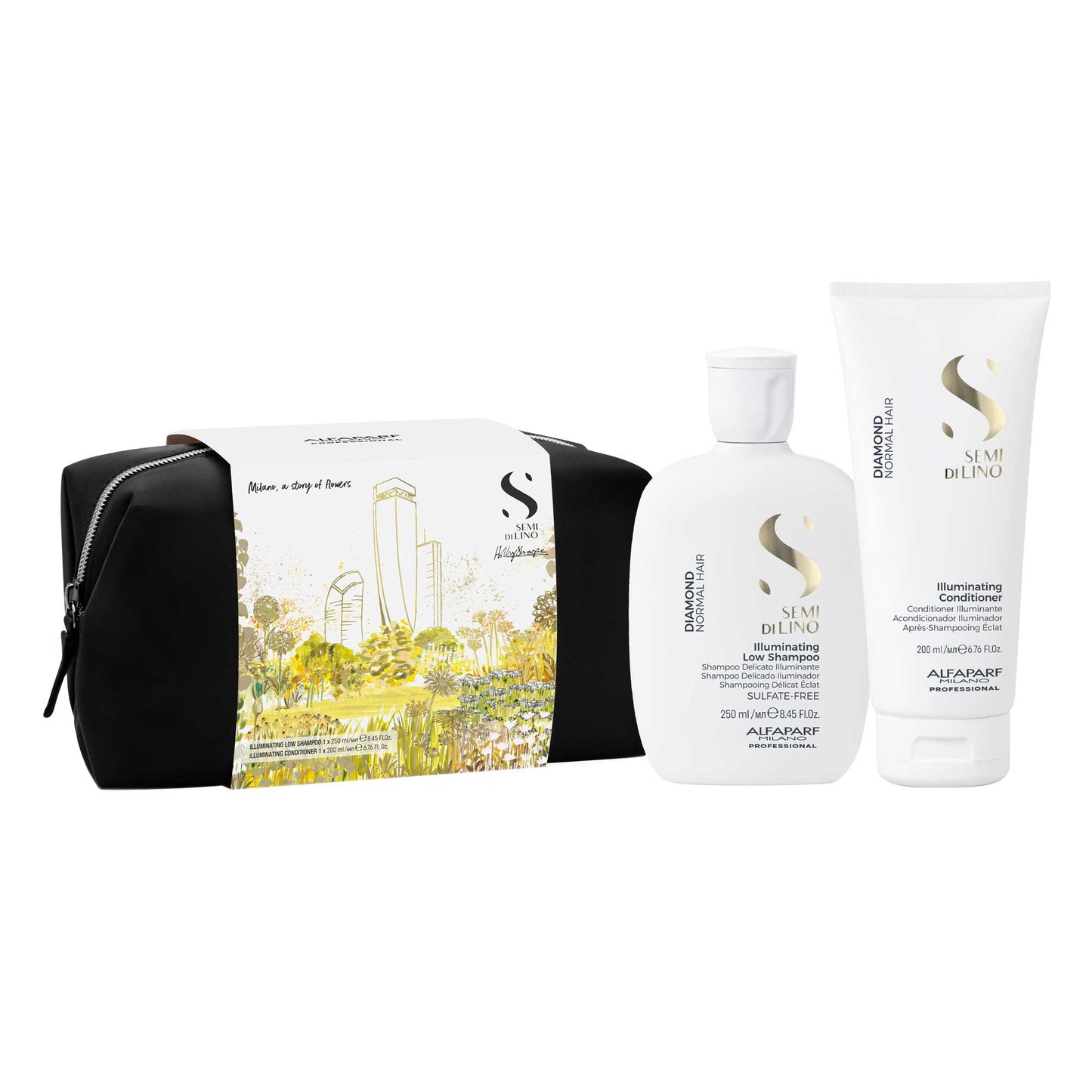 Semi di Lino / Holiday Set Diamond - Per capelli normali: Shampoo & Conditioner