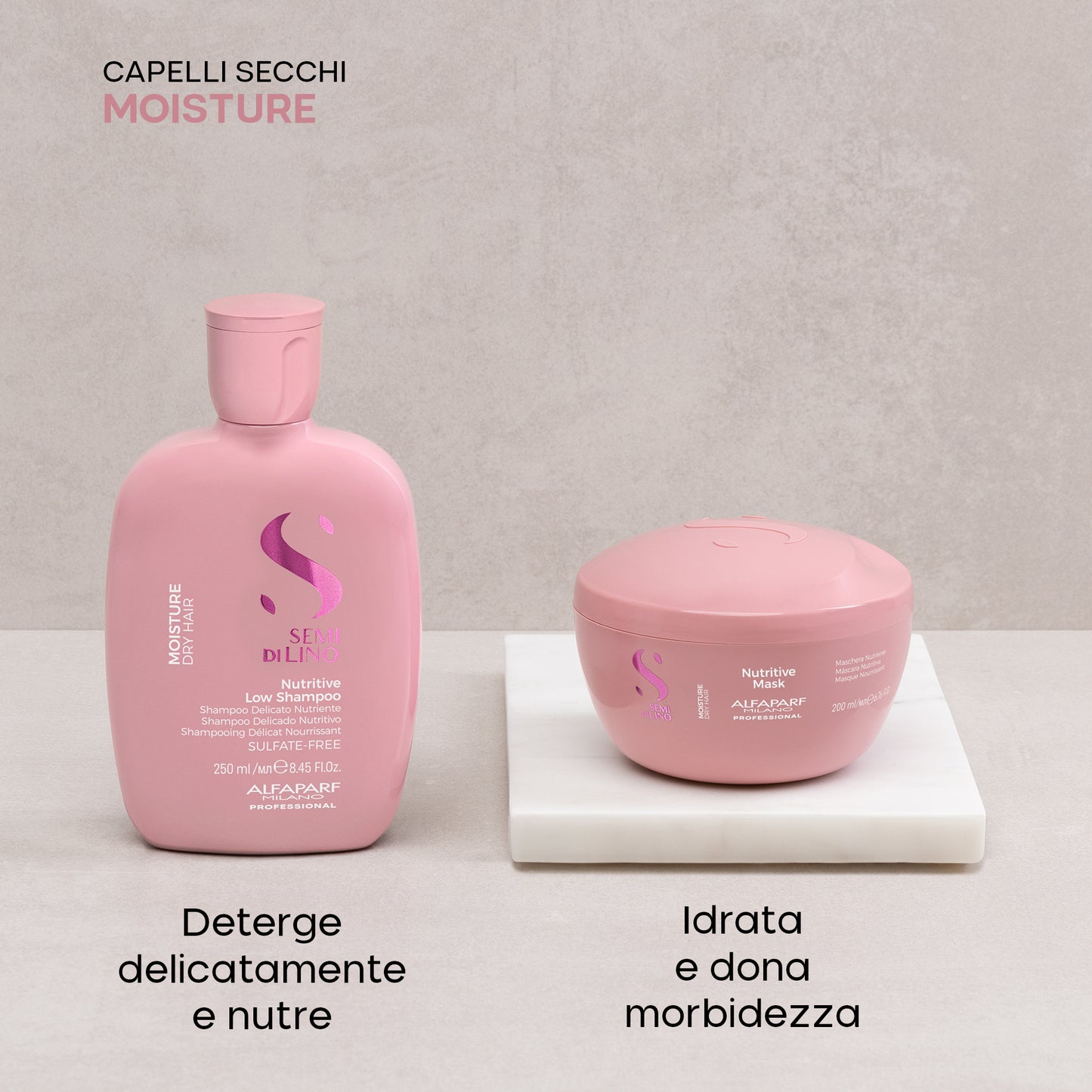 Semi di Lino / Duo Set Moisture - Per capelli secchi: Shampoo & Maschera