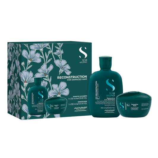 Semi di Lino / Duo Set Reconstruction- Per capelli danneggiati: Shampoo & Maschera