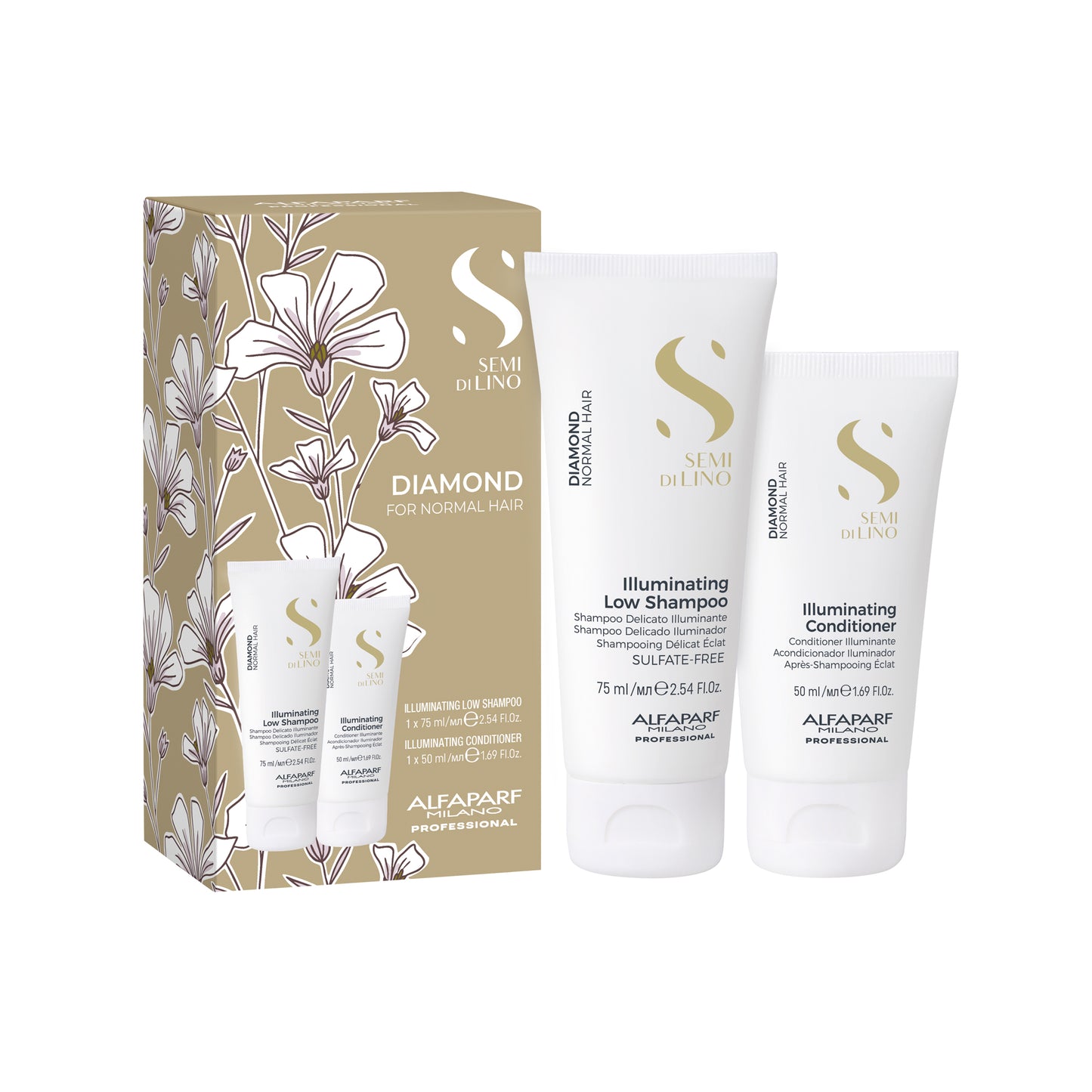Semi di Lino Diamond | TRAVEL SET - Per capelli normali