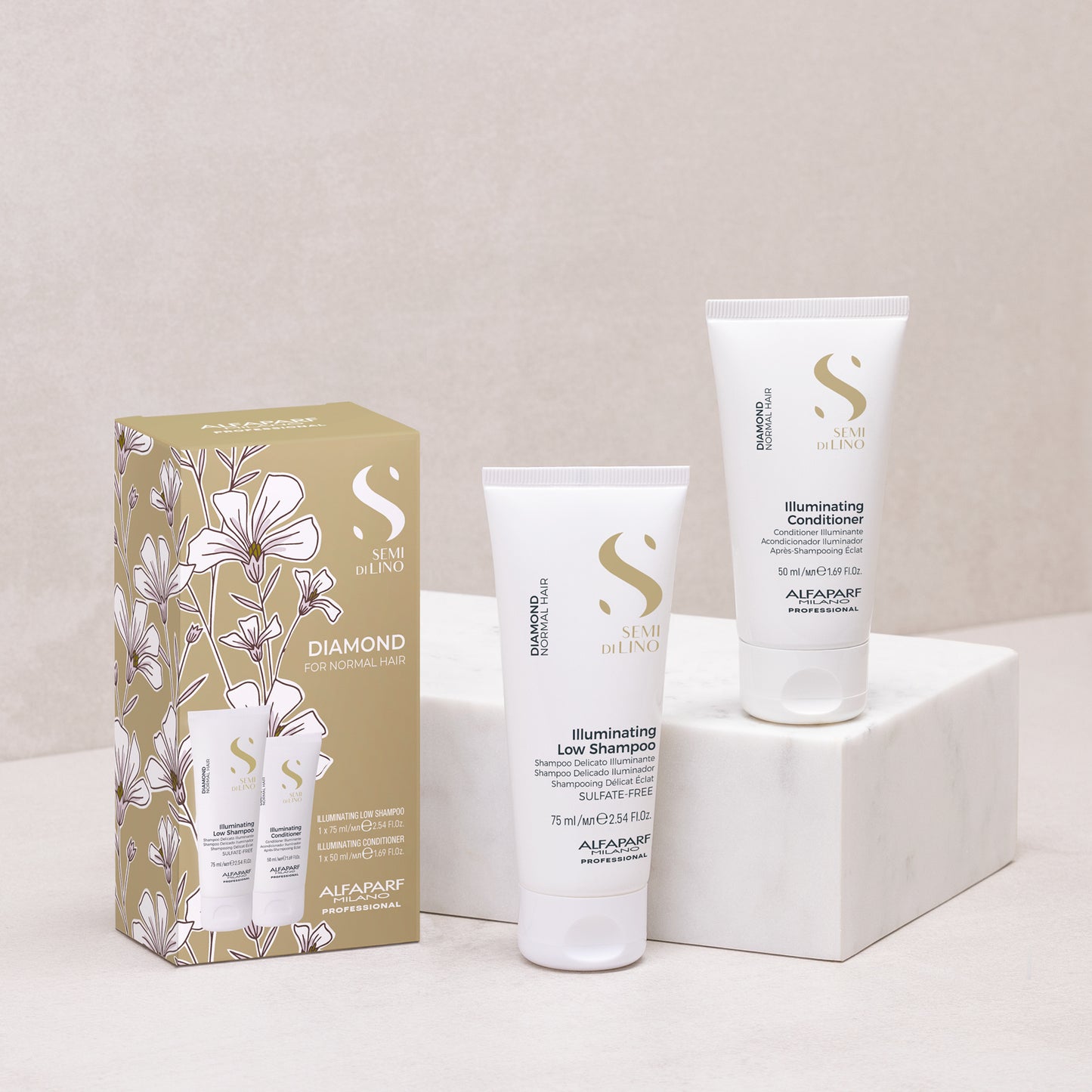 Semi di Lino Diamond | TRAVEL SET - Per capelli normali