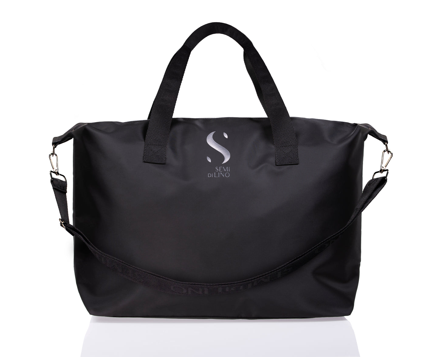 SEMI DI LINO BAG NERA