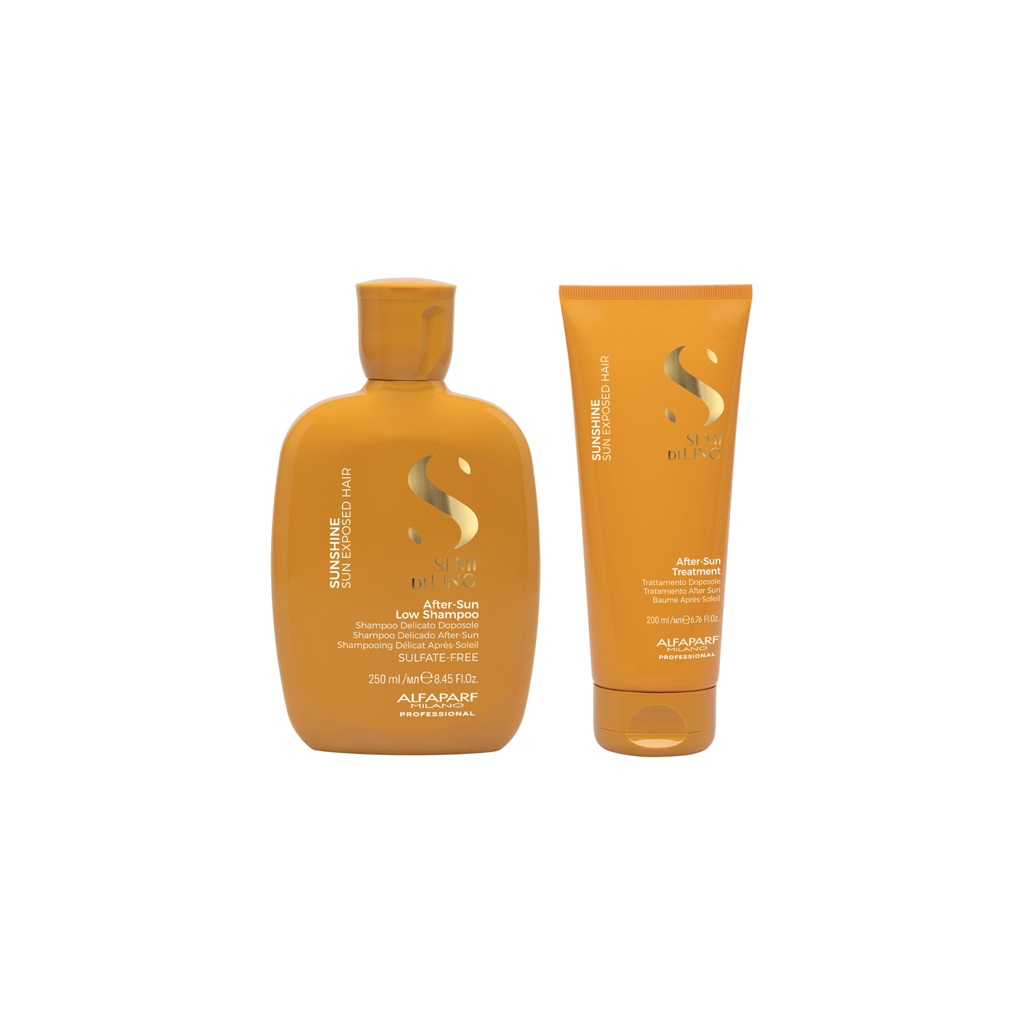 Set Semi di Lino / Sunshine After-Sun Low Shampoo + Conditioner