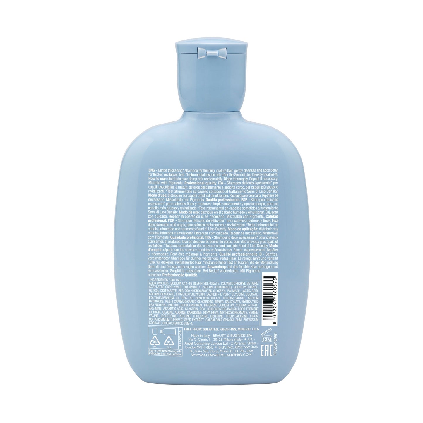 Set Semi di Lino / Density Thickening Low Shampoo + Conditioner + Leave-in Cream