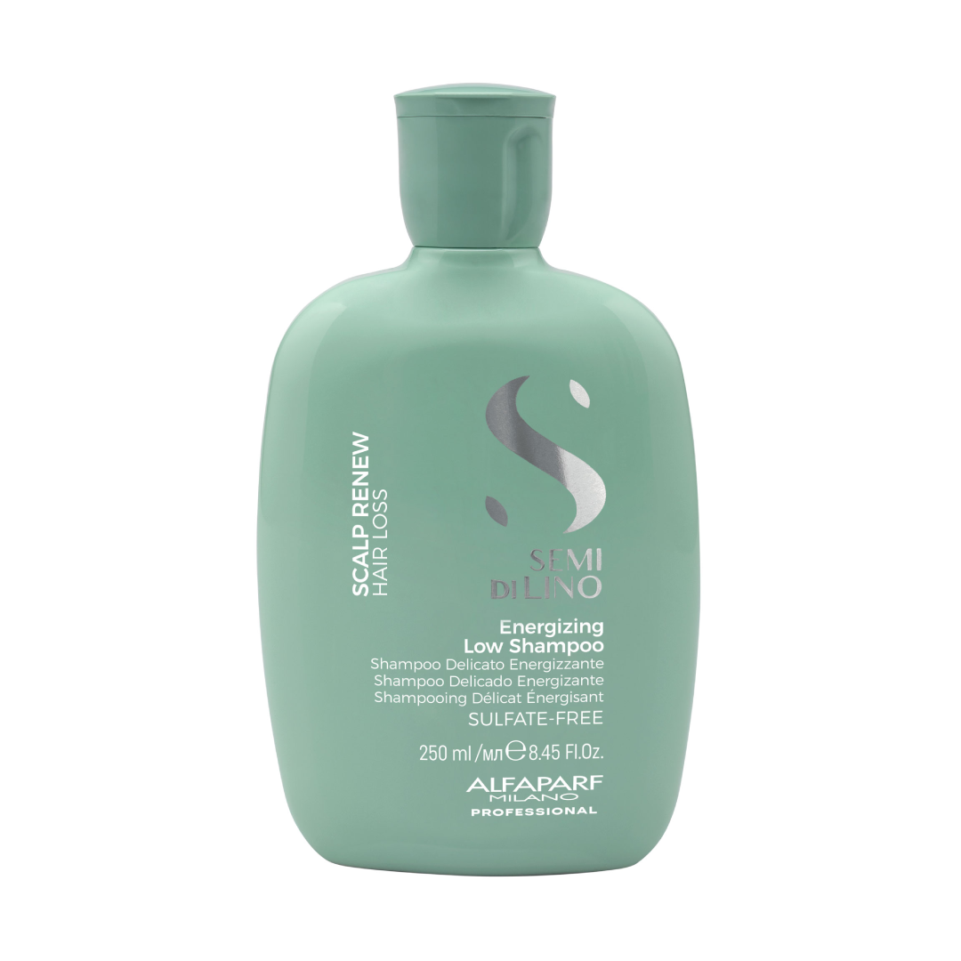 Energizing Low Shampoo:
Deterge delicatamente donando vitalità e nuova energia ai capelli indeboliti, che tendono alla caduta. Cute e fibra capillare ritrovano equilibrio, forza e corposità.