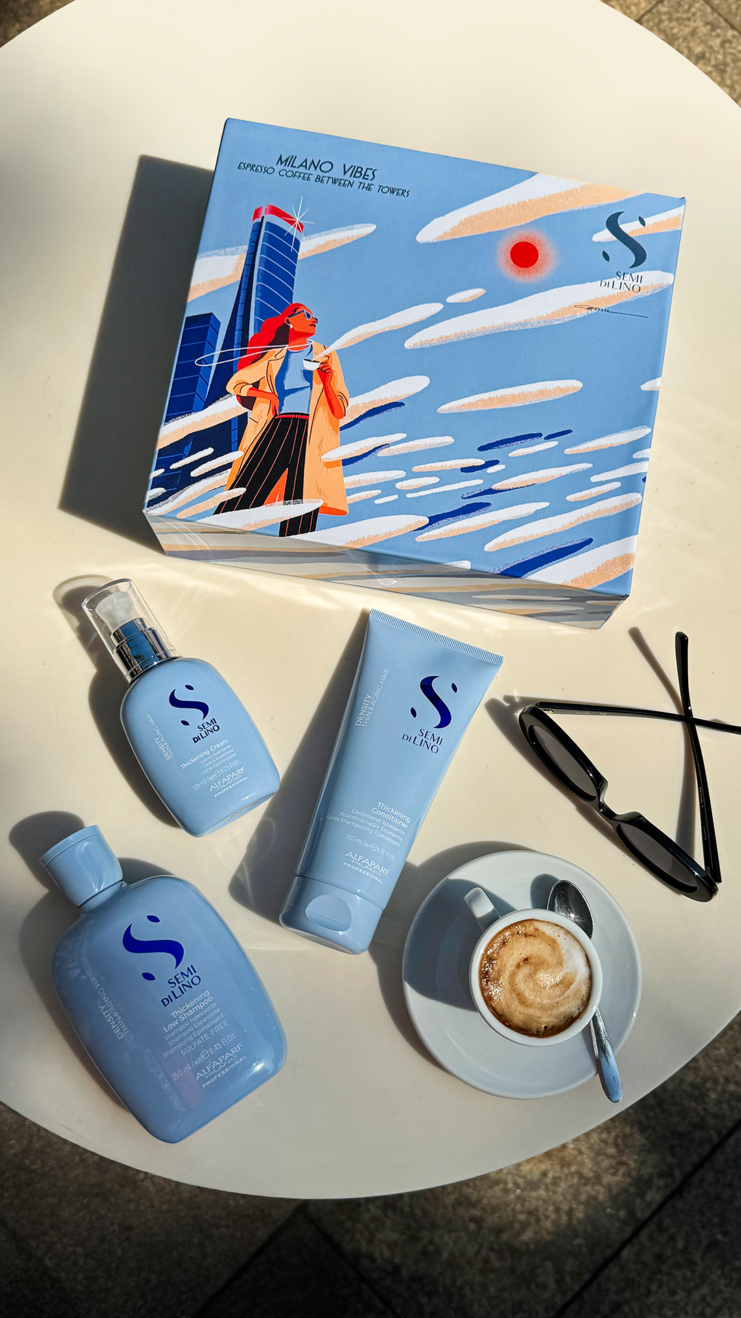 Semi di Lino Holiday Set Density / Per capelli assottiglieti e maturi - Thickening Low Shampoo + Thickening Conditioner + Thickening Cream