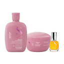 Set Semi di Lino / Nutritive Low Shampoo e Maschera + Cristalli Liquidi