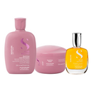 Set Semi di Lino / Nutritive Low Shampoo e Maschera + Cristalli Liquidi