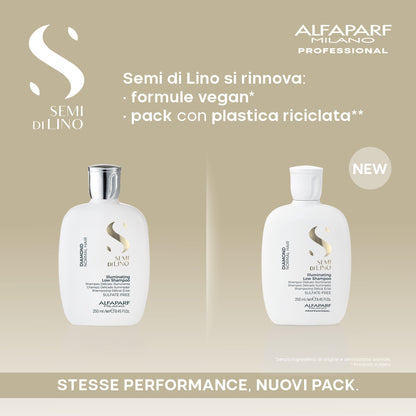 Set Semi di Lino / Illuminating Low Shampoo + Conditioner + All-In-1 Fluid