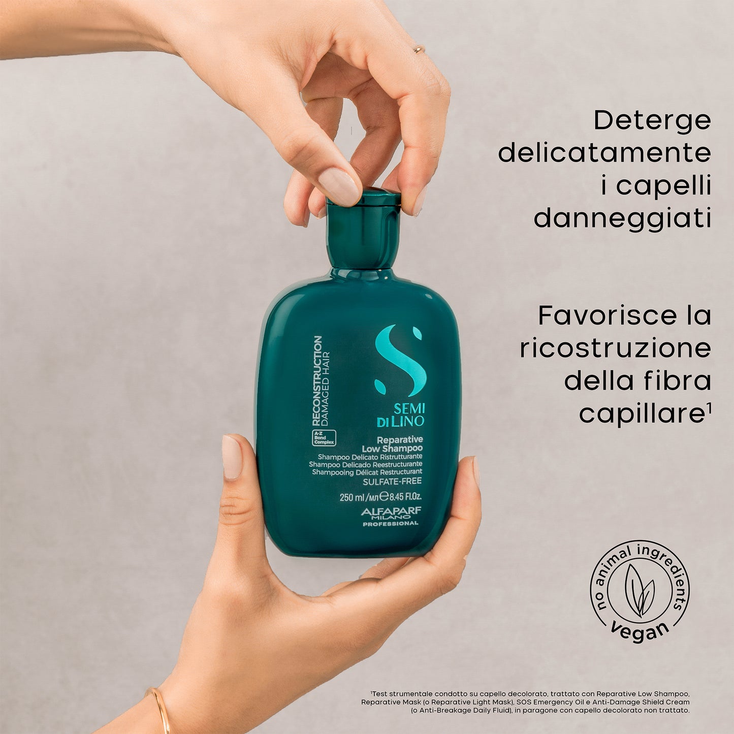 Semi di Lino / Reparative Low Shampoo - Shampoo delicato ristrutturante per capelli danneggiati