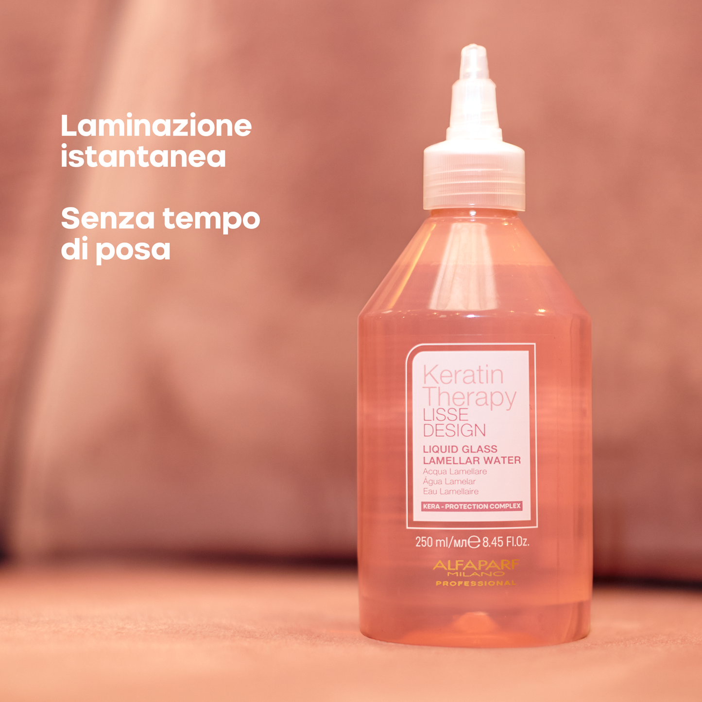 Set Keratin Therapy Lisse Design / Mantainance shampoo + Liquid Glass Lamellar Water