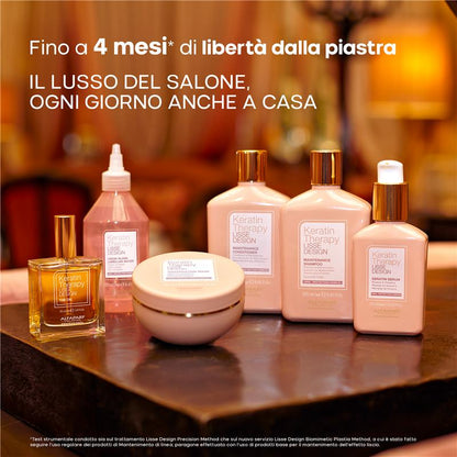 Set Keratin Therapy Lisse Design / Mantainance shampoo + Liquid Glass Lamellar Water