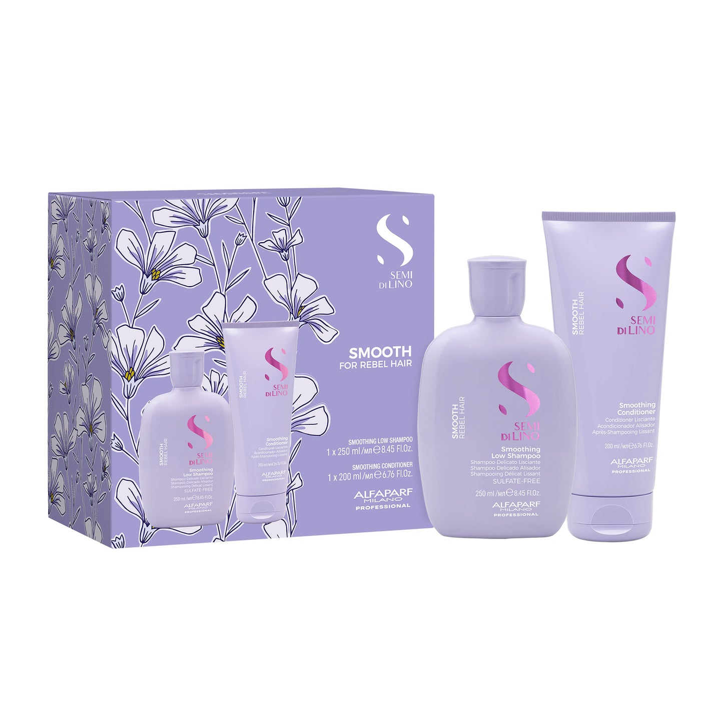 Semi di Lino / Duo Set Smooth - Per capelli ribelli: Shampoo & Conditioner