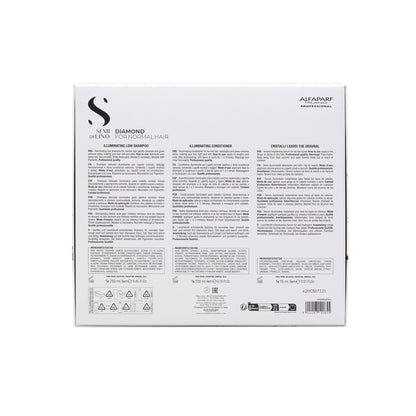 Semi di Lino Holiday Set Diamond / Per capelli normali - Illuminating Low Shampoo + Illuminating Conditioner + Cristalli Liquidi