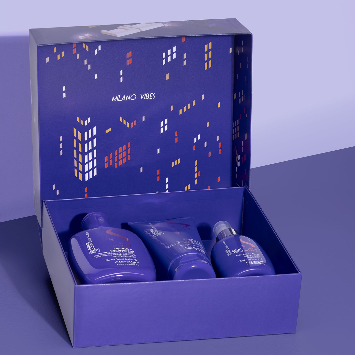 Semi di Lino Holiday Set Blonde / Per capelli biondi e silver - Anti-Yellow Low Shampoo + Anti-Yellow Conditioner + Anti-Yellow Spray