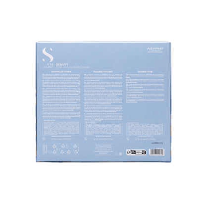 Semi di Lino Holiday Set Density / Per capelli assottiglieti e maturi - Thickening Low Shampoo + Thickening Conditioner + Thickening Cream