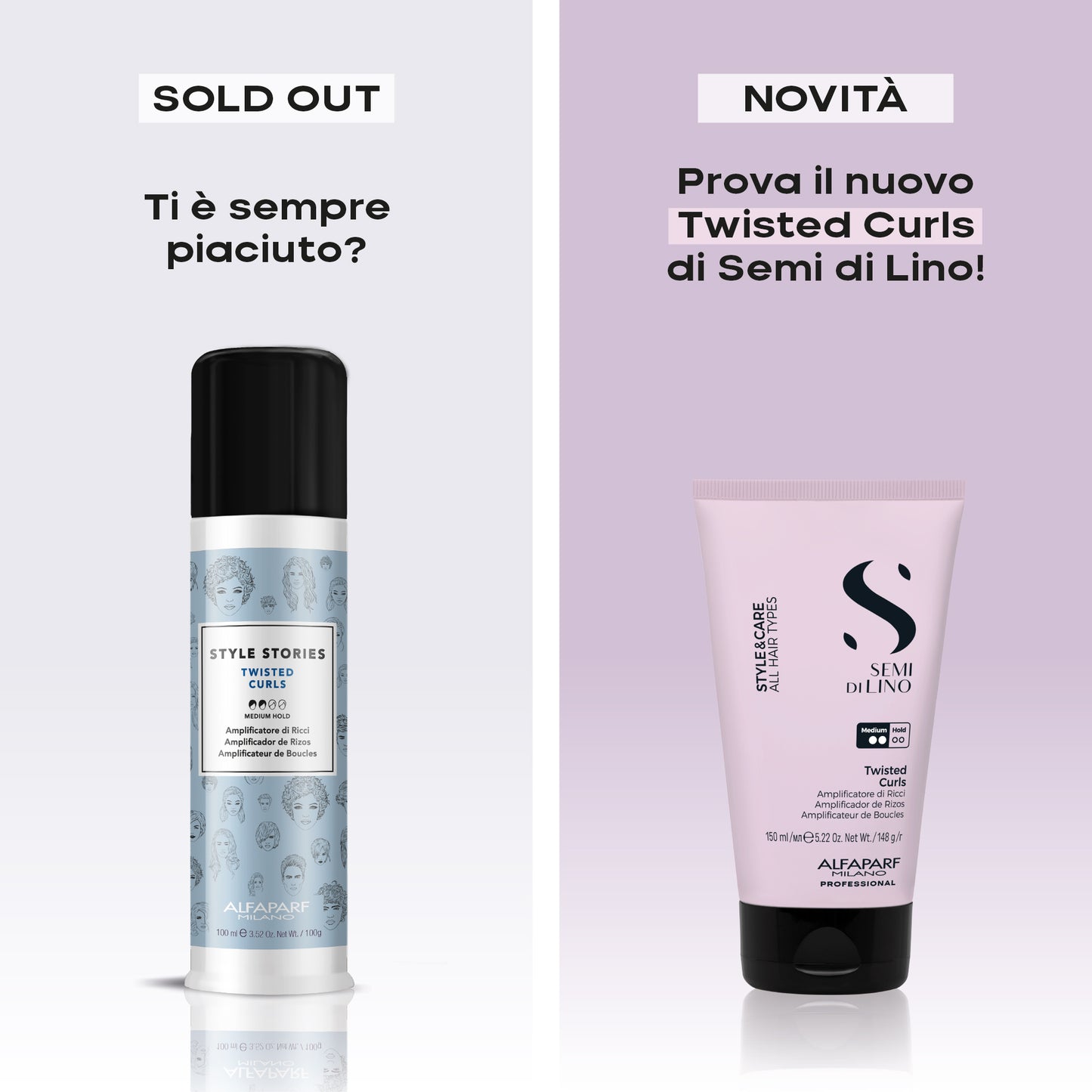 Semi di Lino / Twisted Curls - Crema a tenuta media per capelli ricci 150ml