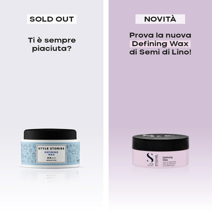 Semi di Lino / Defining Wax - Cera morbida a tenuta media 75ml