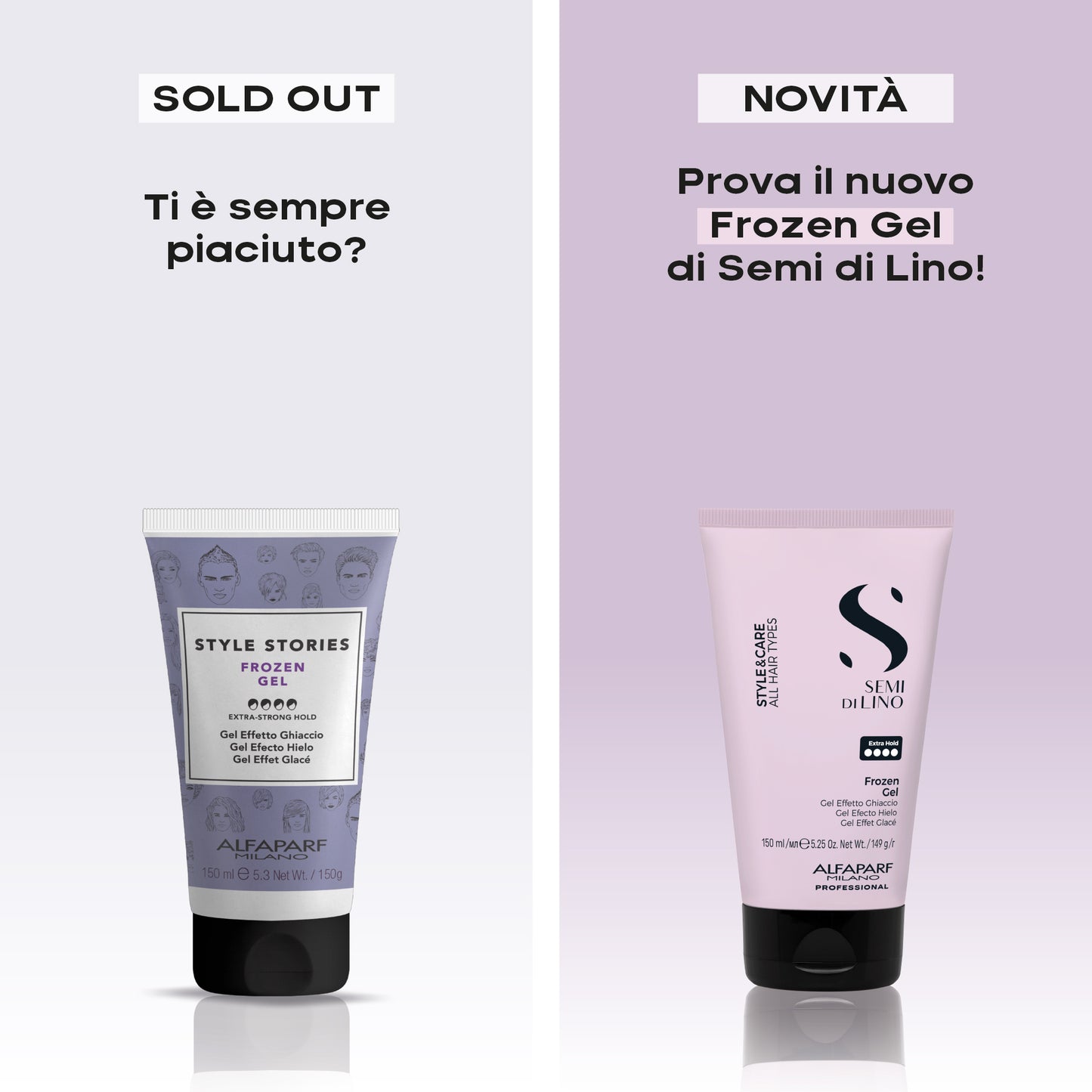 Semi di Lino / Frozen Gel - Gel a tenuta extra-forte per tutti i tipi di capelli 150ml