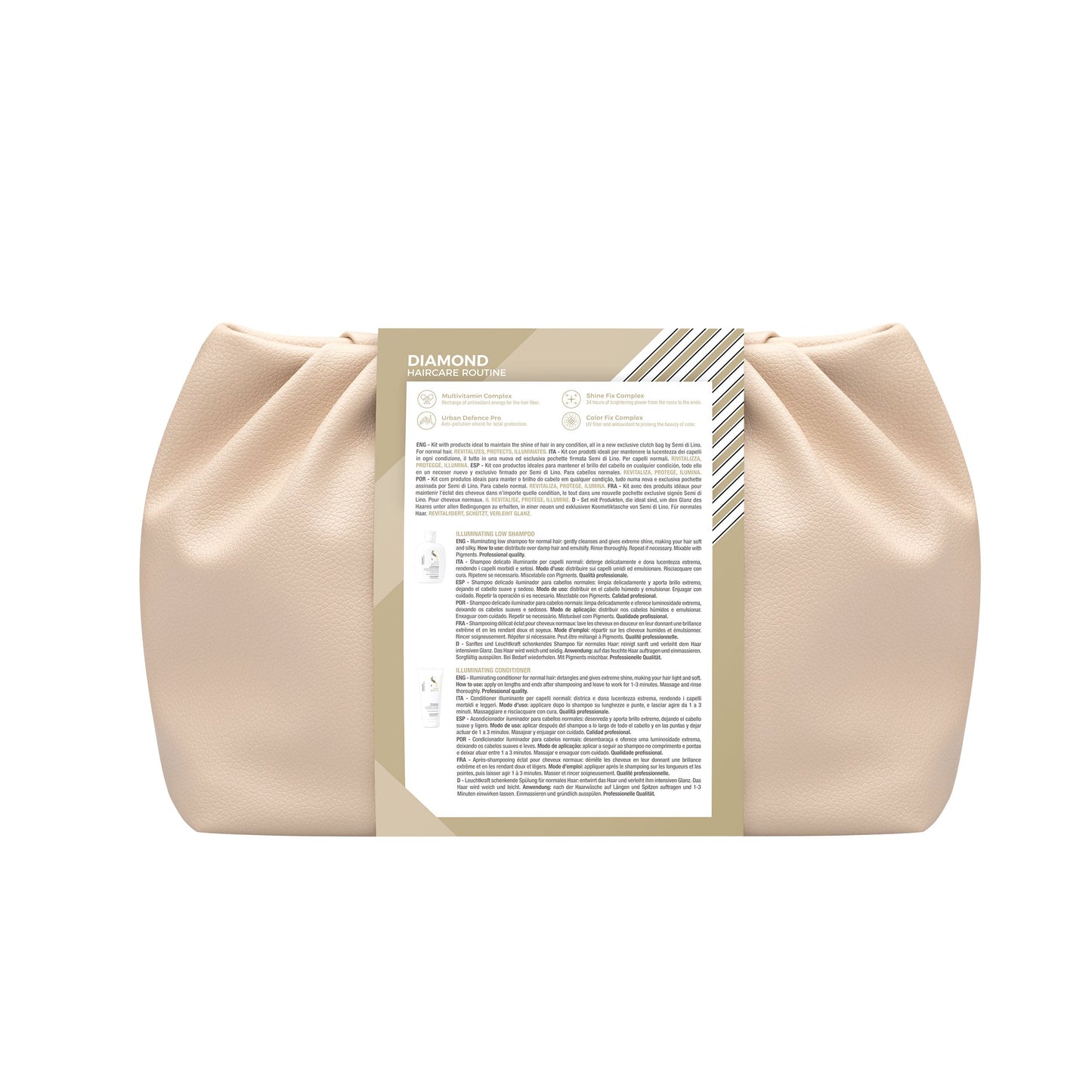 Semi di Lino Duo Kit Diamond - Per capelli normali: Illuminating Low Shampoo & Illuminating Conditioner