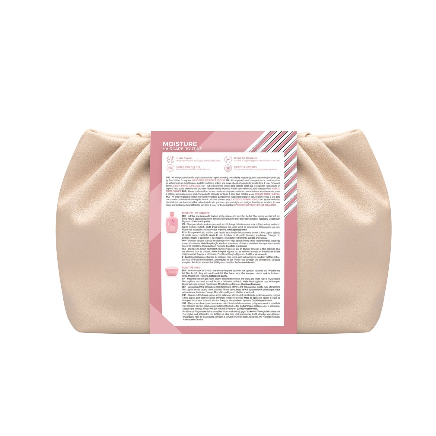 Semi di Lino / Duo Kit Moisture - Per capelli secchi: Nutritive Low Shampoo & Nutritive Mask