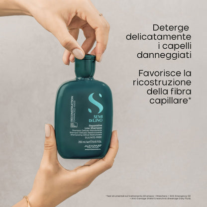 Semi di Lino / Duo Kit Reconstruction- Per capelli danneggiati: Shampoo & Maschera