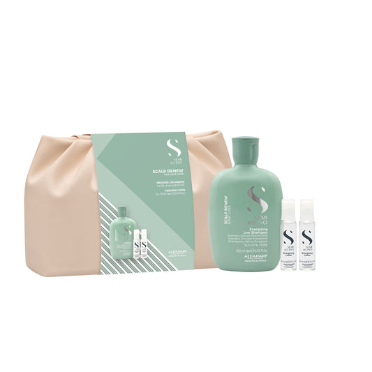 Semi di Lino Scalp Renew Kit - Per capelli che tendono alla caduta: Energizing Low Shampoo & Energizing Lotion