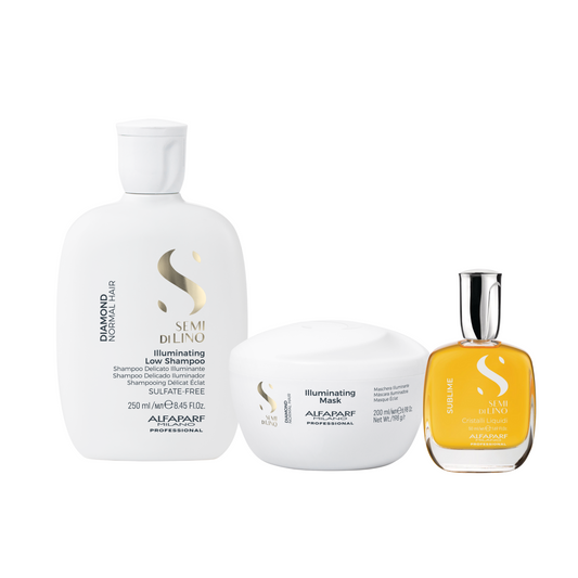 Set Illuminante Semi di Lino / Illuminating Low Shampoo, Illuminating Mask e Cristalli Liquidi