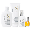 Set Semi di Lino / Illuminating Low Shampoo + Conditioner + All-In-1 Fluid + Cristalli Liquidi - Alfaparf Milano