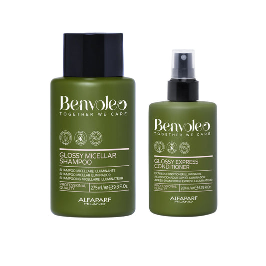 Set Benvoleo / Glossy Micellar Shampoo e Express Conditioner