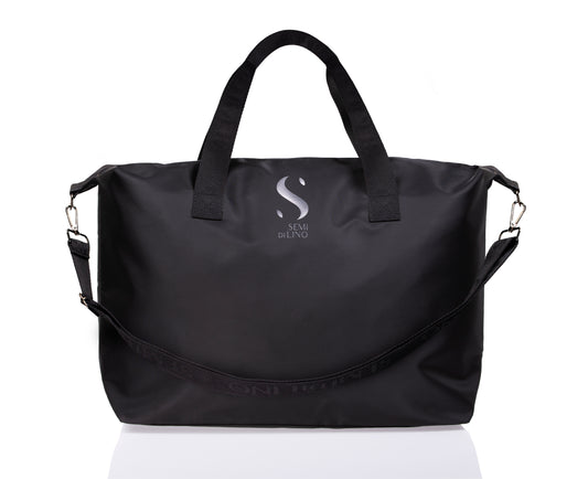 SEMI DI LINO BAG NERA