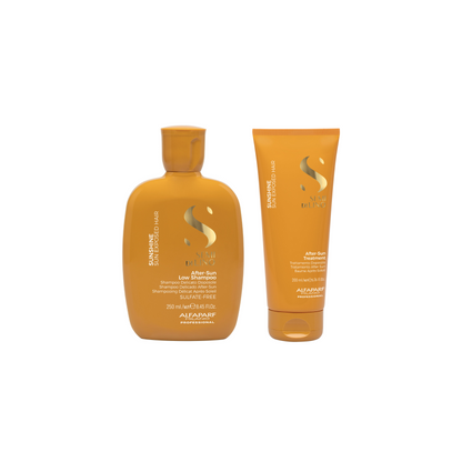 Set Semi di Lino / Sunshine After-Sun Low Shampoo + Conditioner