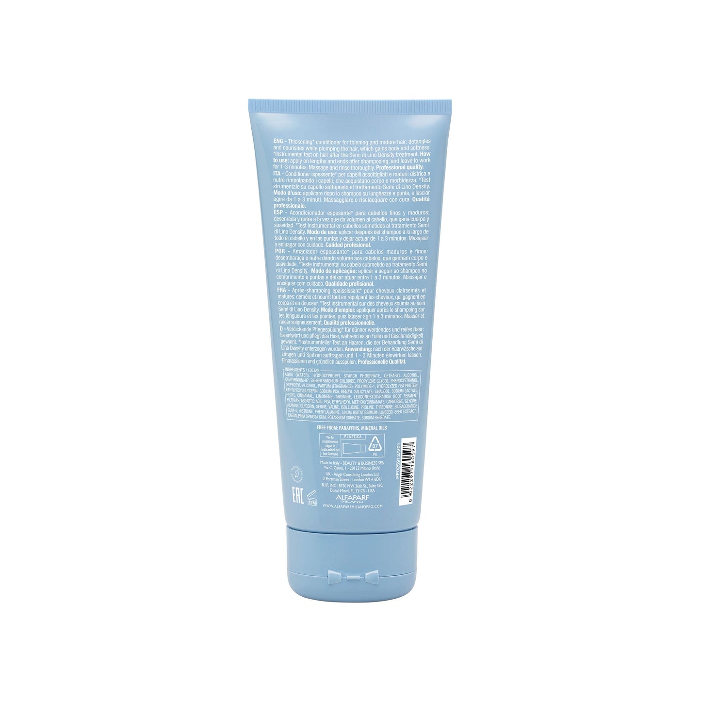 Set Semi di Lino / Density Thickening Low Shampoo + Conditioner + Leave-in Cream