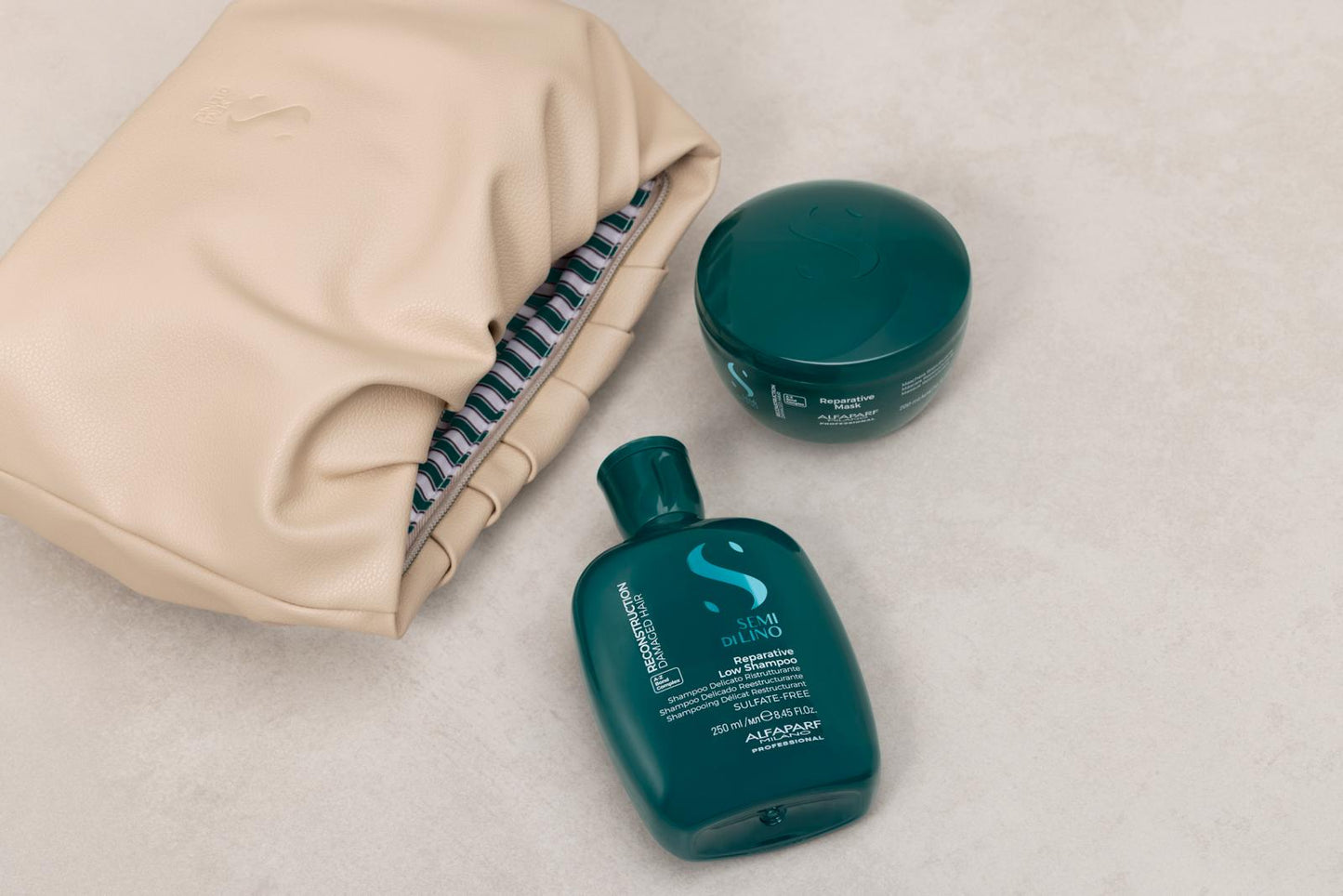 Semi di Lino / Duo Kit Reconstruction- Per capelli danneggiati: Shampoo & Maschera