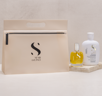 SEMI DI LINO BEAUTY BAG