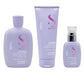 Set Semi di Lino / Smoothing Low Shampoo + Conditioner + Cream
