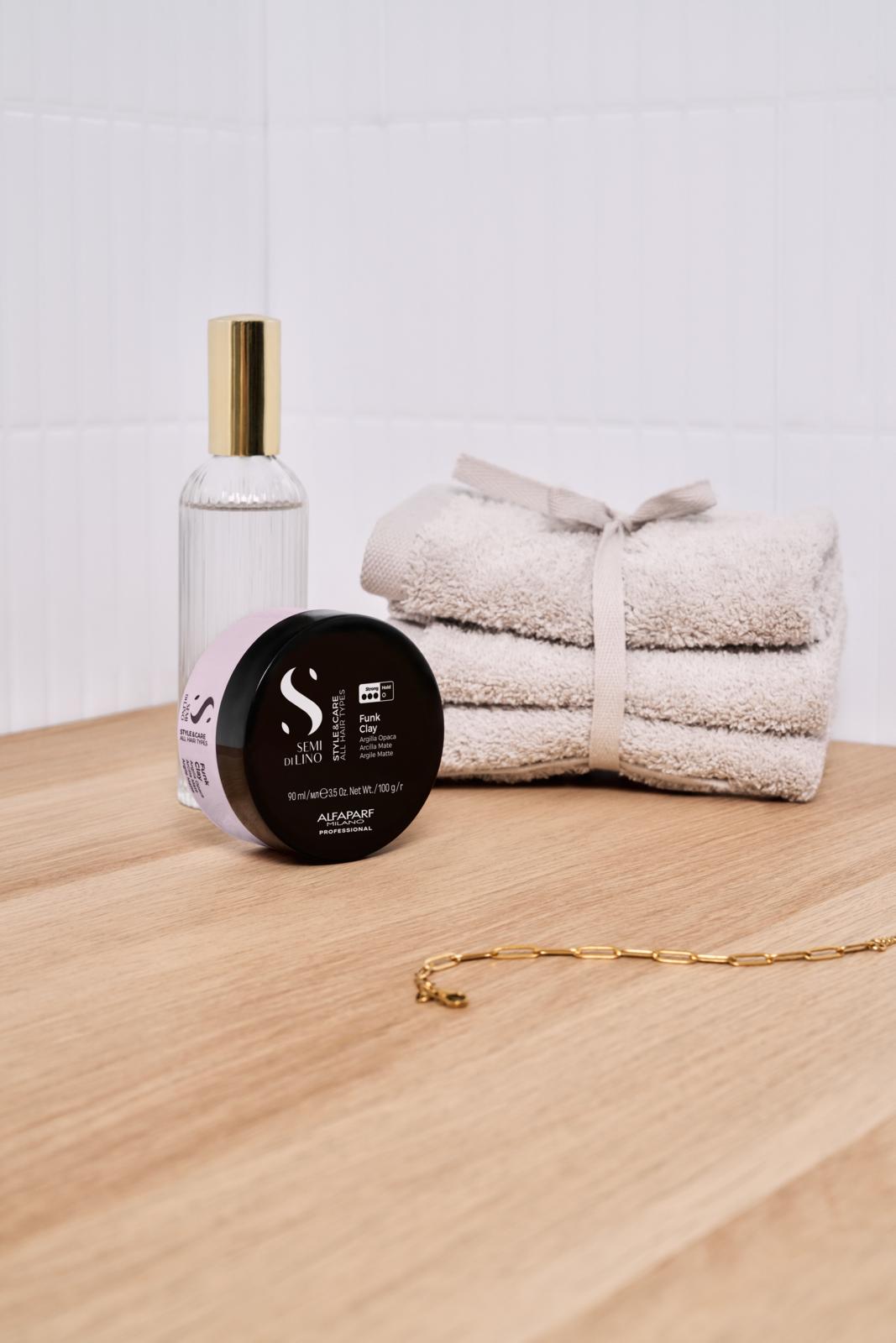 Semi di Lino / Funk Clay 90ml- Pasta modellante a base di argilla a tenuta forte per tutti i tipi di capelli