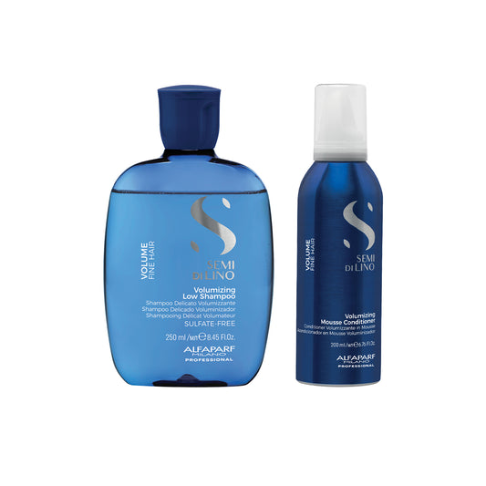 Set Semi di Lino / Volumizing Low Shampoo e Mousse Conditioner